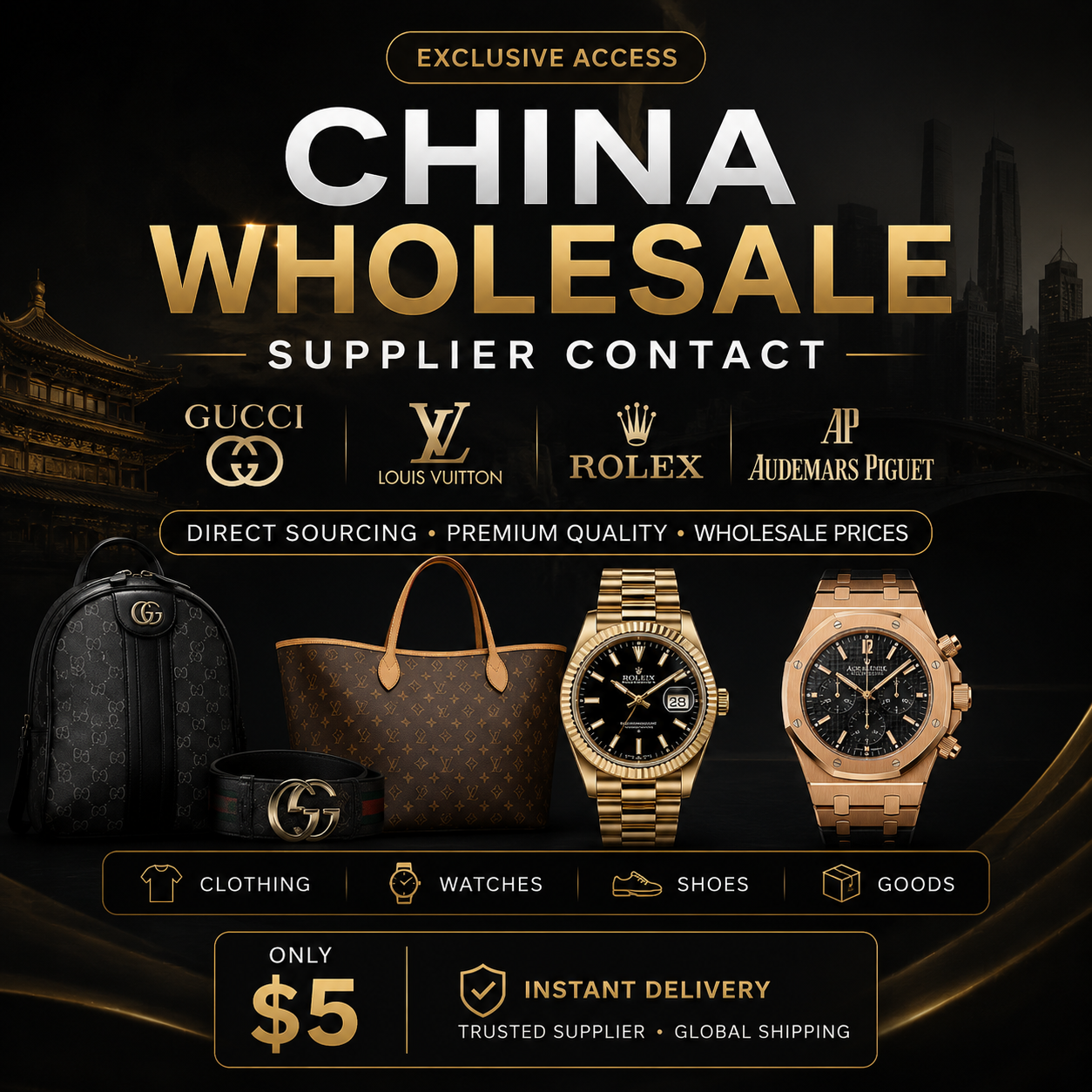 China Wholesale Designer / Watches / Shoes